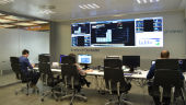 Remote management operation centre with panels and operators