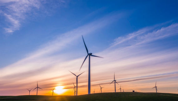 Molinos de viento para la generación de energía 